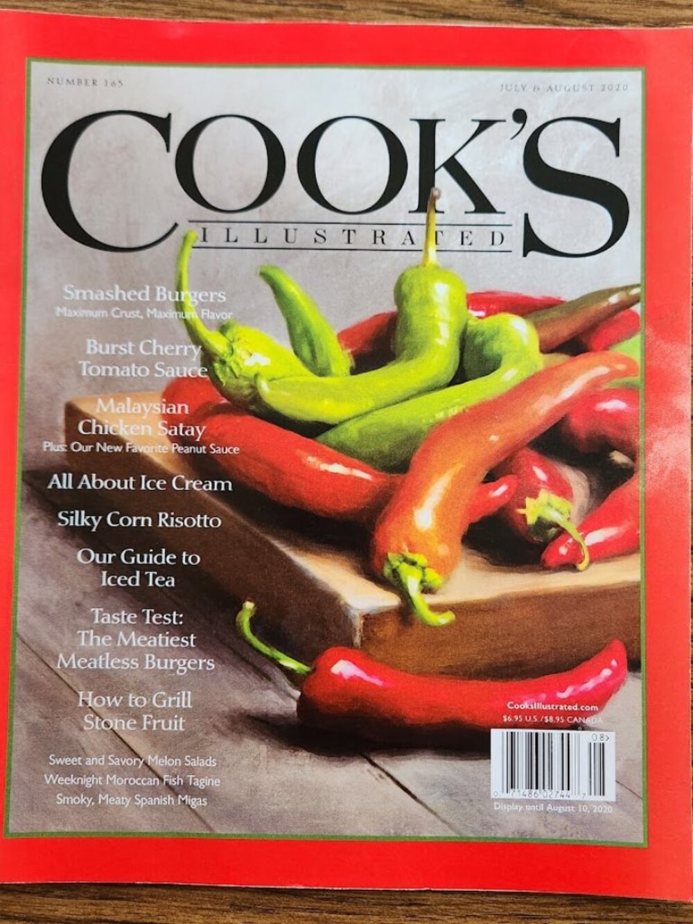 Cook's Illustrated Magazine July & August 2020 Issue #165 Cooking Recipe Book Re